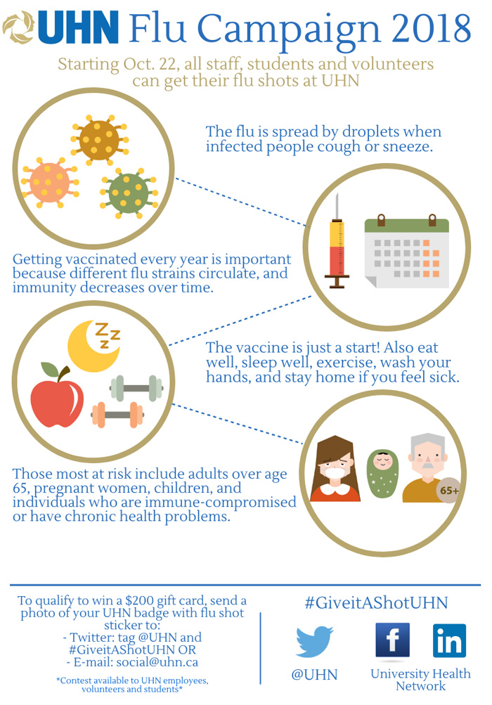 Infographic of Flu campaign