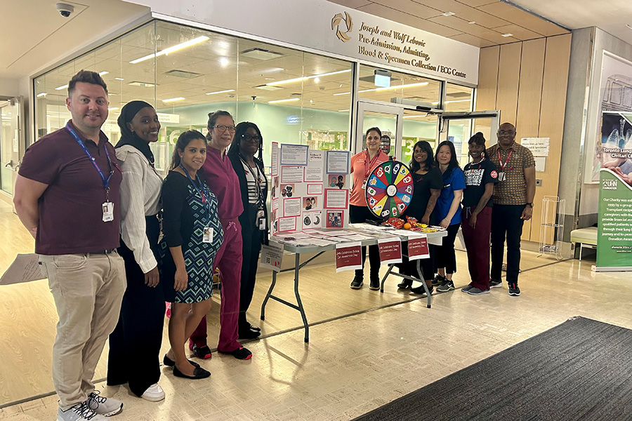 TeamUHN members from UHN's Red Blood Disorders Clinic 